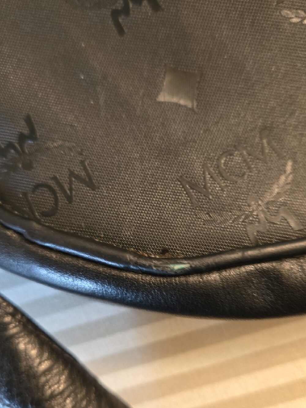 MCM Black Round Crossbody with Tassel Details - Picture 4 of 5